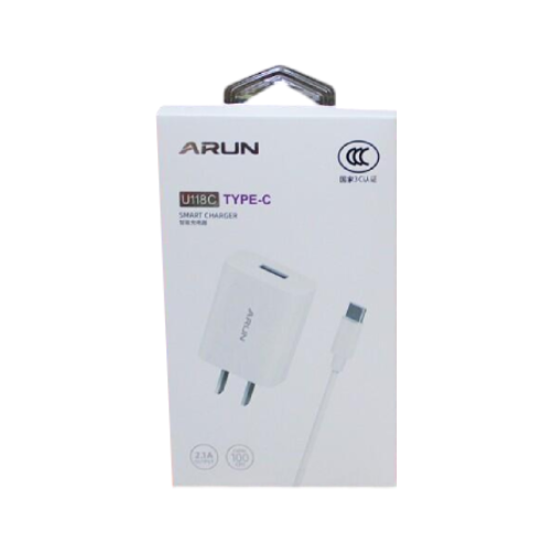 CARGADOR CELULAR TYPE-C ARUN U118C